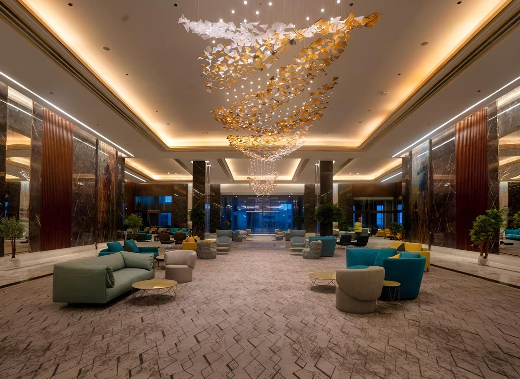 Rixos Premium Alamein El Alamein Exterior foto The lobby of the hotel