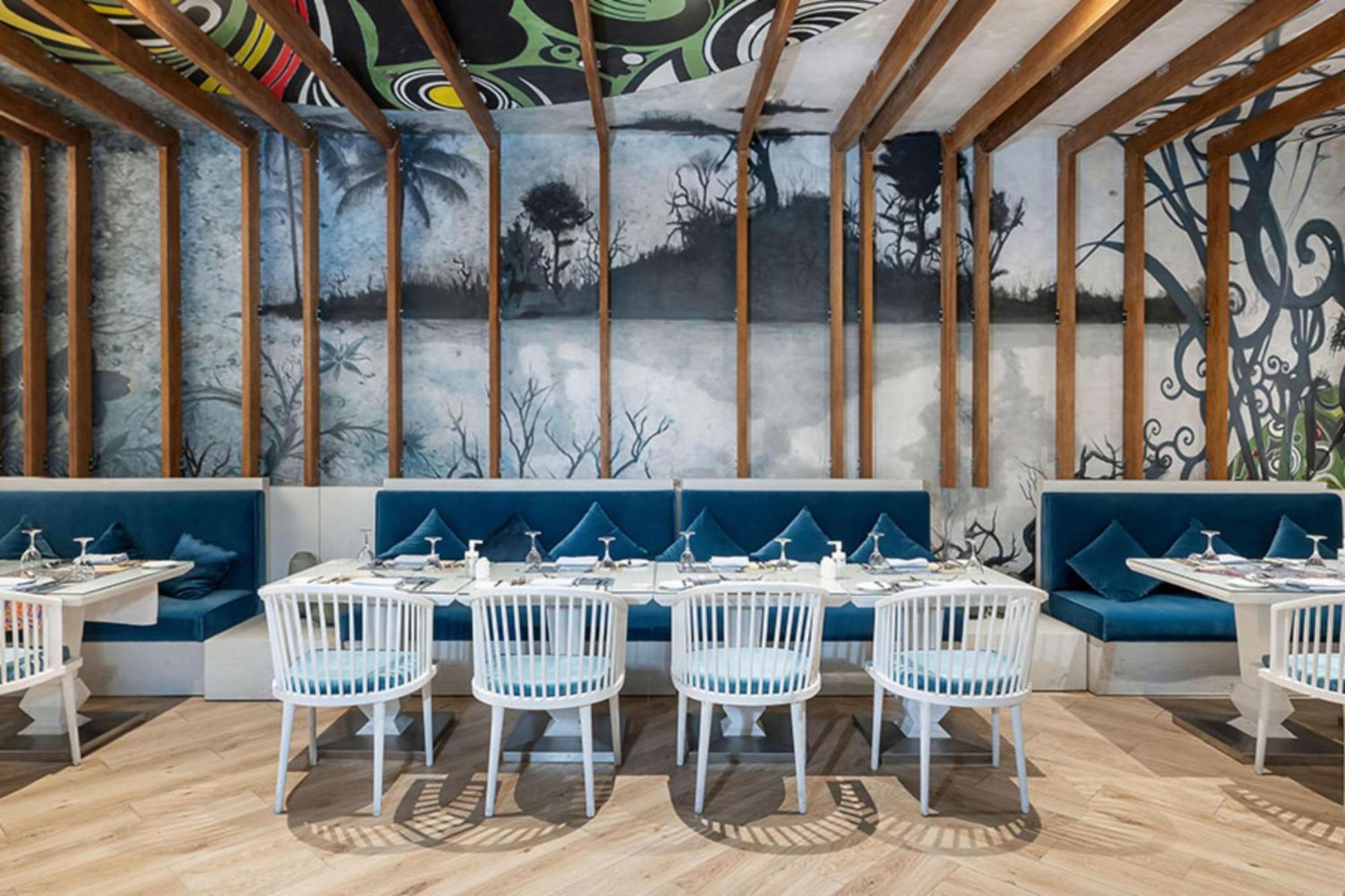 Rixos Premium Alamein El Alamein Exterior foto Restaurant interior