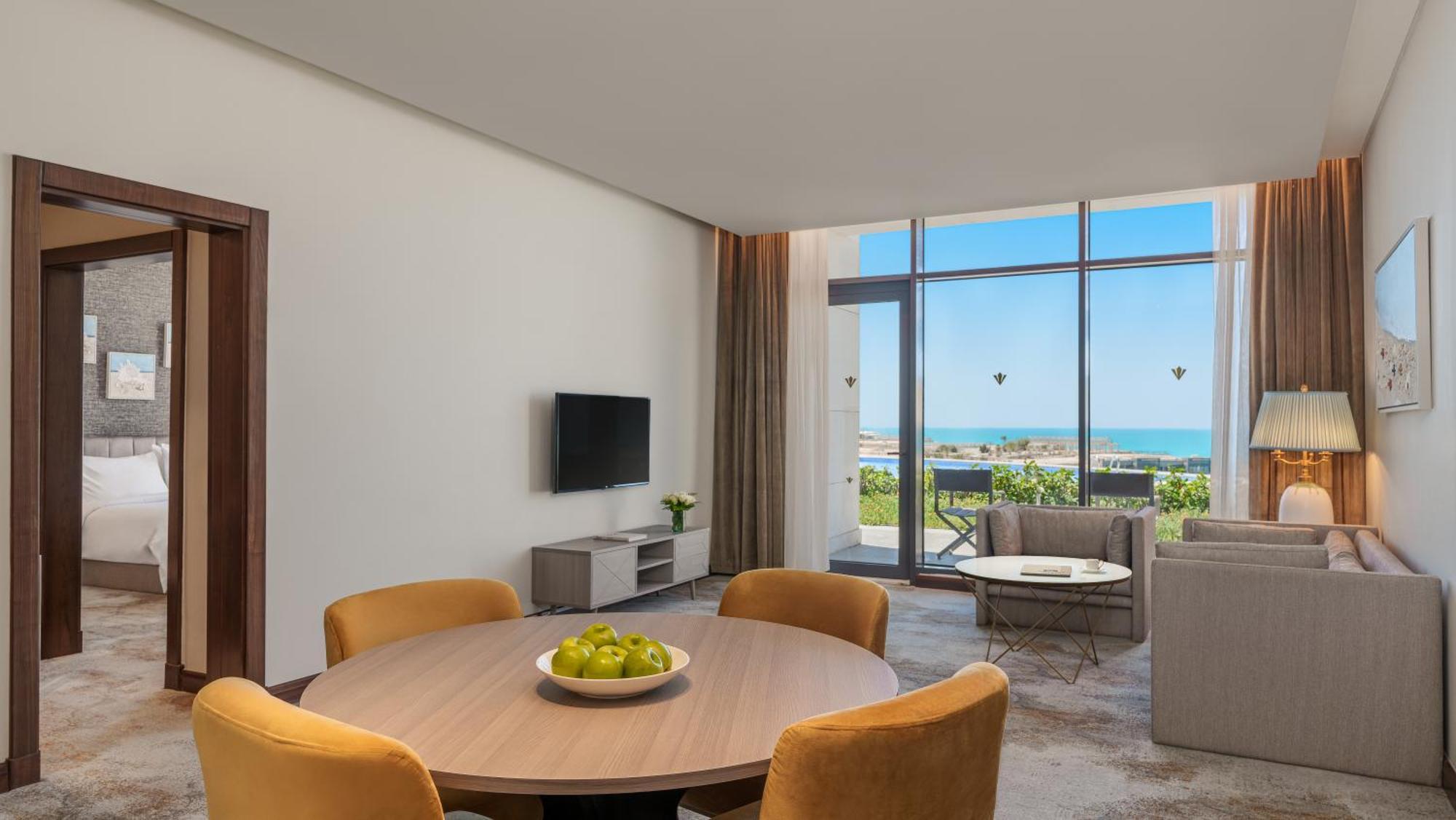 Rixos Premium Alamein El Alamein Quarto foto A living room at the hotel